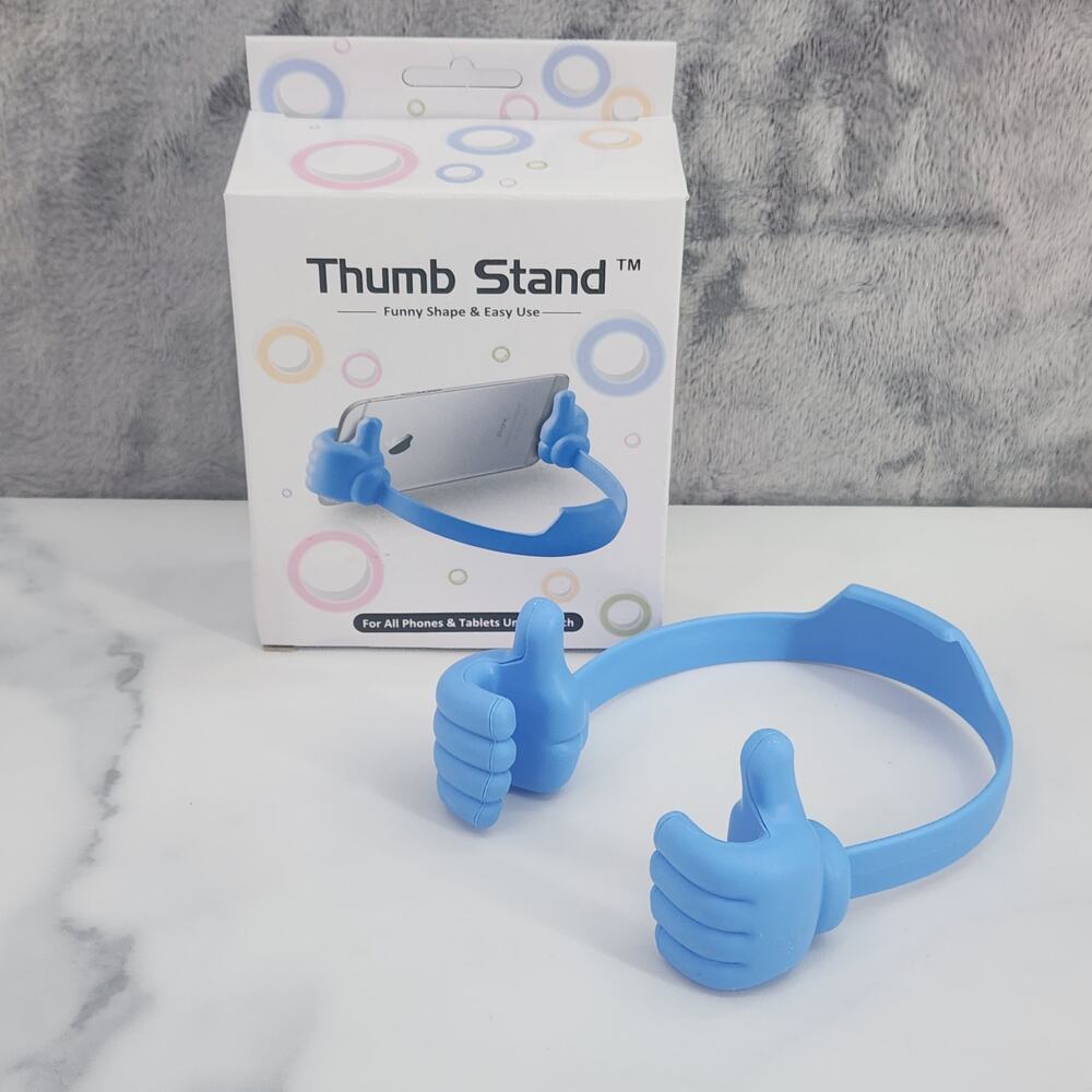 Cell Phone & Tablet Desk Stand Holder 7"& less, Funny Thumb Shaped, Easy to use!